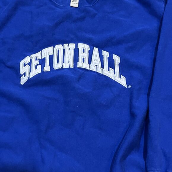Steve & Barry's Vintage Seton Hall Unisex Size: Small Blue Sweatshirt - Picture 2 of 4